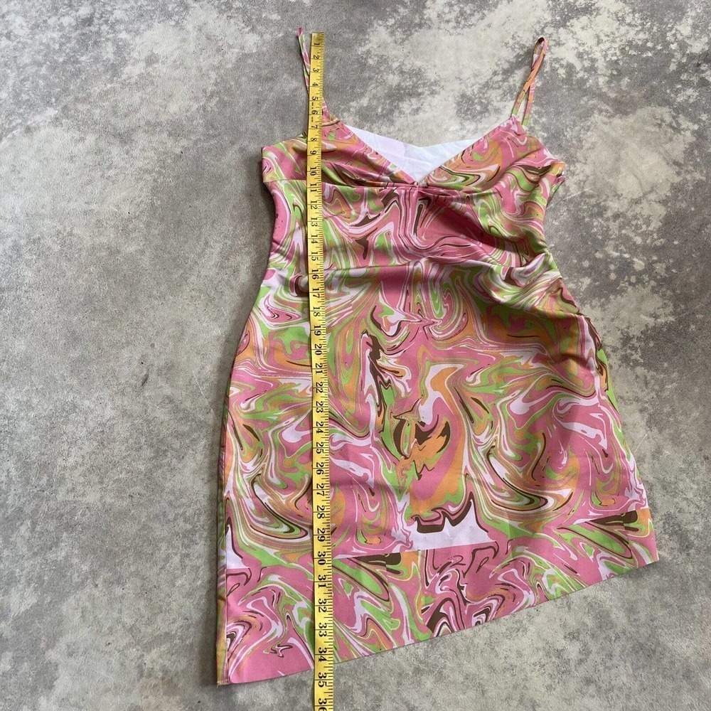 Maisie Wilen Dress Womens Size Medium SS21 Party‎ Girl Warped Pink Multicolor - Picture 5 of 10